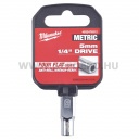 Milwaukee 1/4" Dugókulcsbetét rövid 5 mm