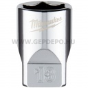 Milwaukee 1/4" Dugókulcsbetét rövid, 13 mm