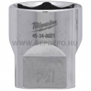 Milwaukee 3/8" Dugókulcsbetét rövid, 21 mm