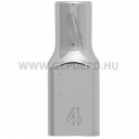 Milwaukee 1/4" Dugókulcsbetét rövid, 4 mm