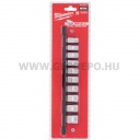 Milwaukee 3/8" Dugókulcsok rövid, metrikus, tartósínen 10 db