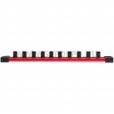 Milwaukee 3/8" Dugókulcsok rövid, SAE, tartósínen 10 db