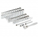 Milwaukee 1/4" racsnis dugókulcs készlet, metrikus és colos méret (50 részes)