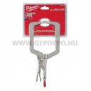 Milwaukee Torque Lock C-formájú, gömbölyű pofájú, állítható önzáró fogó 9" - 230 mm