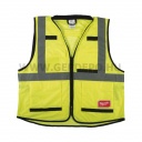 Milwaukee PREMIUM láthatósági mellény, sárga - XXL/XXXL