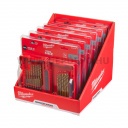 Milwaukee RED HEX SHOCKWAVE™ HSS-G titán-nitrid fémfúrószár készlet - 19 részes