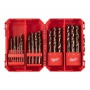 Milwaukee RED COBALT HSS-G CO fémfúrószár készlet - 25 részes