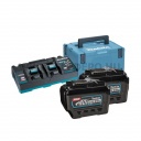 Makita 2db BL4080F+DC40RB töltő csomag MAKPAC kofferben