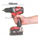 Milwaukee M18 CBLDD-0X akkus kompakt szénkefe nélküli fúrócsavarozó géptest kofferben