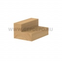 CMT keményfém kétélű horonymaró, rövid - D: 4 mm, L: 50 mm, S: 8 mm