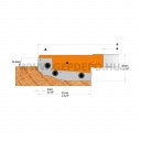 CMT betétmaró fej 183x30 mm