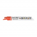 Abraboro 1/2" BiM orrfűrészlap FÉM, ALU, SZÍNESFÉM, SZÖGES FA, TPI:10-14, 150 mm - 5 db