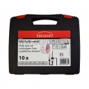 Abraboro HSS-Co lyukfűrész készlet, ELEKTROMOS - 10 részes, kofferben