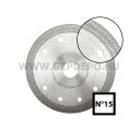 Abraboro csempevágó gyémánttárcsa No.15 f:22,23, 125 mm