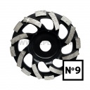 Abraboro gyémántszemcsés betoncsiszoló No.9 f:22,23, 125 mm