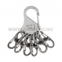 Nite Ize KeyRack Locker acél kulcstartó - 6 db S Biner karabinerrel