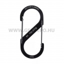 Nite Ize S-Biner acél dupla karabiner, #4, fekete