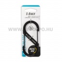 Nite Ize S-Biner acél dupla karabiner, #4, fekete