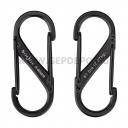 Nite Ize S-Biner acél dupla karabiner, #1, fekete - 2 db
