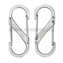 Nite Ize S-Biner acél dupla karabiner, #1, acél - 2 db