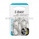 Nite Ize S-Biner acél dupla karabiner, #1, acél - 2 db