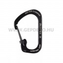 Nite Ize Slidelock rozsdamentes acél karabiner, #2, fekete