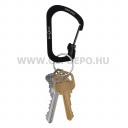 Nite Ize Slidelock rozsdamentes acél karabiner, #3, fekete