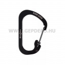 Nite Ize Slidelock rozsdamentes acél karabiner, #4, fekete