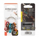 Nite Ize KeyRing acél kulcskarika - 5 db színes alumínium S-Biner karabinerrel