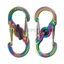 Nite Ize S-Biner MicroLock acél karabiner csomag - 2 db, szivárvány