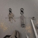 Nite Ize S-Biner MicroLock acél karabiner csomag - 2 db, fekete