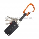 Nite Ize SlideLock alumínium karabiner kulcstartó hevederrel, narancs