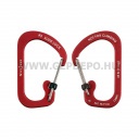 Nite Ize SlideLock reteszelhető alumínium karabiner #3, piros
