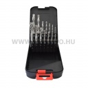 Abraboro HSS-G gépi menetfúró és előfúró készlet - 14 részes (M3-M12, 2,5-10,2 mm)