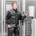 Neo munkakabát fényvisszaverő csíkokkal - XXL/58
