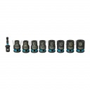 Makita Impact Black gépi dugókulcs 1/2" készlet - 9 részes