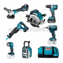 Makita DLX7018TX1 akkus szett 18V LXT DDF484 DGA513 DML815 DHS661 DJR186 DTD146 DMR115 3xBL1850B