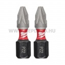 Milwaukee Shockwave Impact Duty pozidriv bit PZ2x25 mm - 2 db