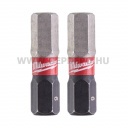 Milwaukee Shockwave Impact Duty imbusz bit HEX6x25 mm - 2 db