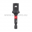 Milwaukee Shockwave Impact Duty 1/4" HEX -1/2" SQ dugókulcs adapter 55 mm
