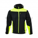 Sara Comfort Plus softshell kabát, fekete/láthatósági sárga - XXL