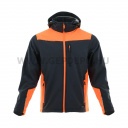 Sara Comfort Plus softshell kabát, szürke/láthatósági narancssárga - XL