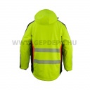 Urgent 980 fényvisszaverő, bélelt softshell kabát, láthatósági sárga - XXL
