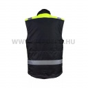 Urgent BZR-7230 bélelt mellény, fekete/láthatósági sárga - XL