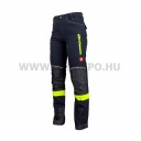 Urgent 719 softshell nadrág, fekete/láthatósági sárga - S/46