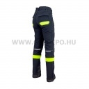 Urgent 719 softshell nadrág, fekete/láthatósági sárga - XL/60