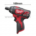 Milwaukee BSD-0 M12 akkus szuperkompakt egysebességes csavarozó géptest