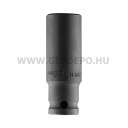 Neo hosszú gépi dugókulcs 1/2", CrMo, 19 mm