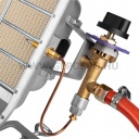 NEO TOOLS kerámiabetétes hősugárzó gázpalackra köthető 2800/4600W