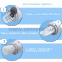 Makita műanyag előszűrő CL/DCL/BCL
